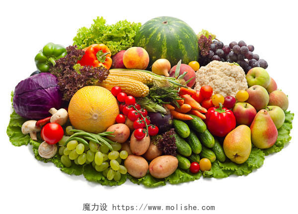 新鲜水果新鲜蔬菜圆形水果平铺蔬菜各种蔬菜各种水果